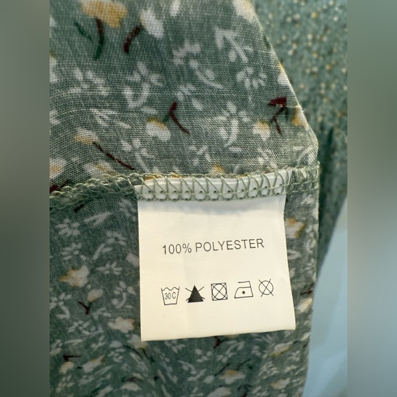 NWOT Nemidor Floral Maxi Dress in Mint Green - Size 22 - Picture 12 of 13